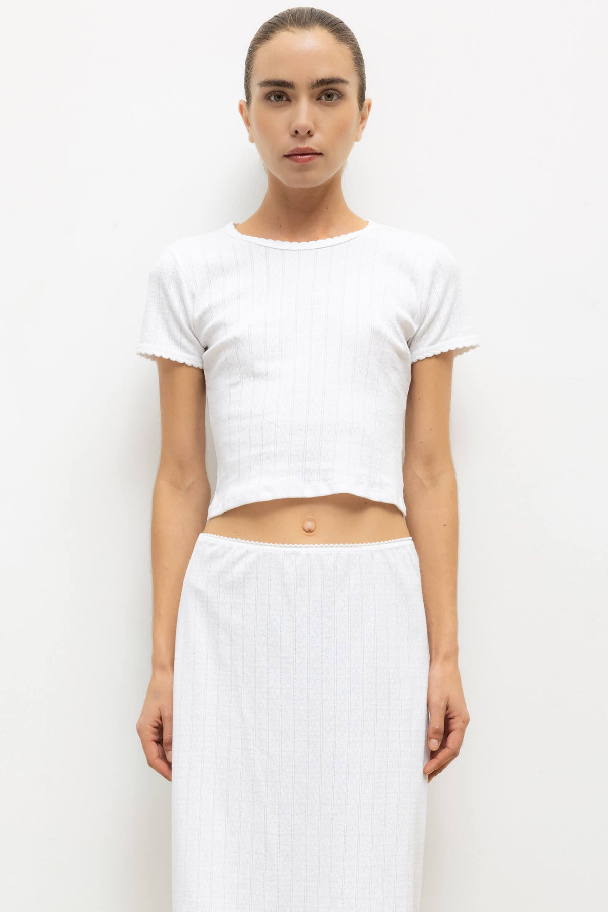Pointelle Tee