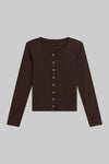 Pointelle Classic Crew Cardigan