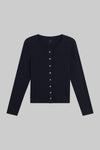 Pointelle Classic Crew Cardigan