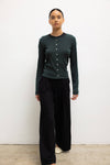 Pointelle Classic Crew Cardigan