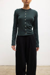 Pointelle Classic Crew Cardigan