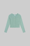 Pointelle Crop Cardigan
