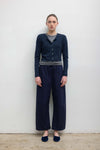 Pointelle Crop Cardigan