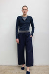 Pointelle Crop Cardigan