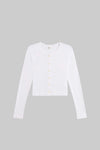 Pointelle Crop Cardigan