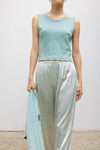 Pointelle Sleeveless Crew