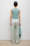 Pointelle Sleeveless Crew