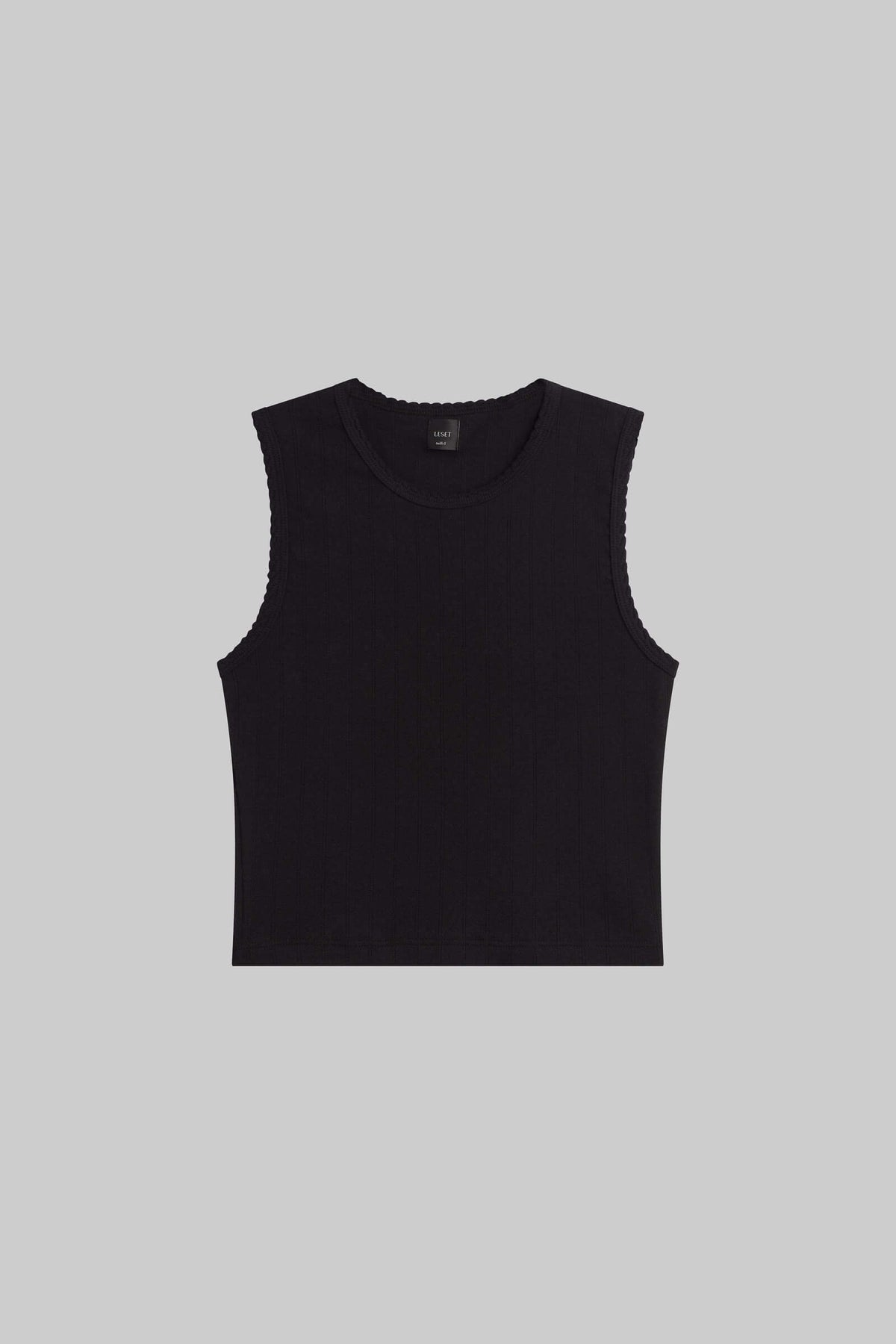 Pointelle S/L Crew White