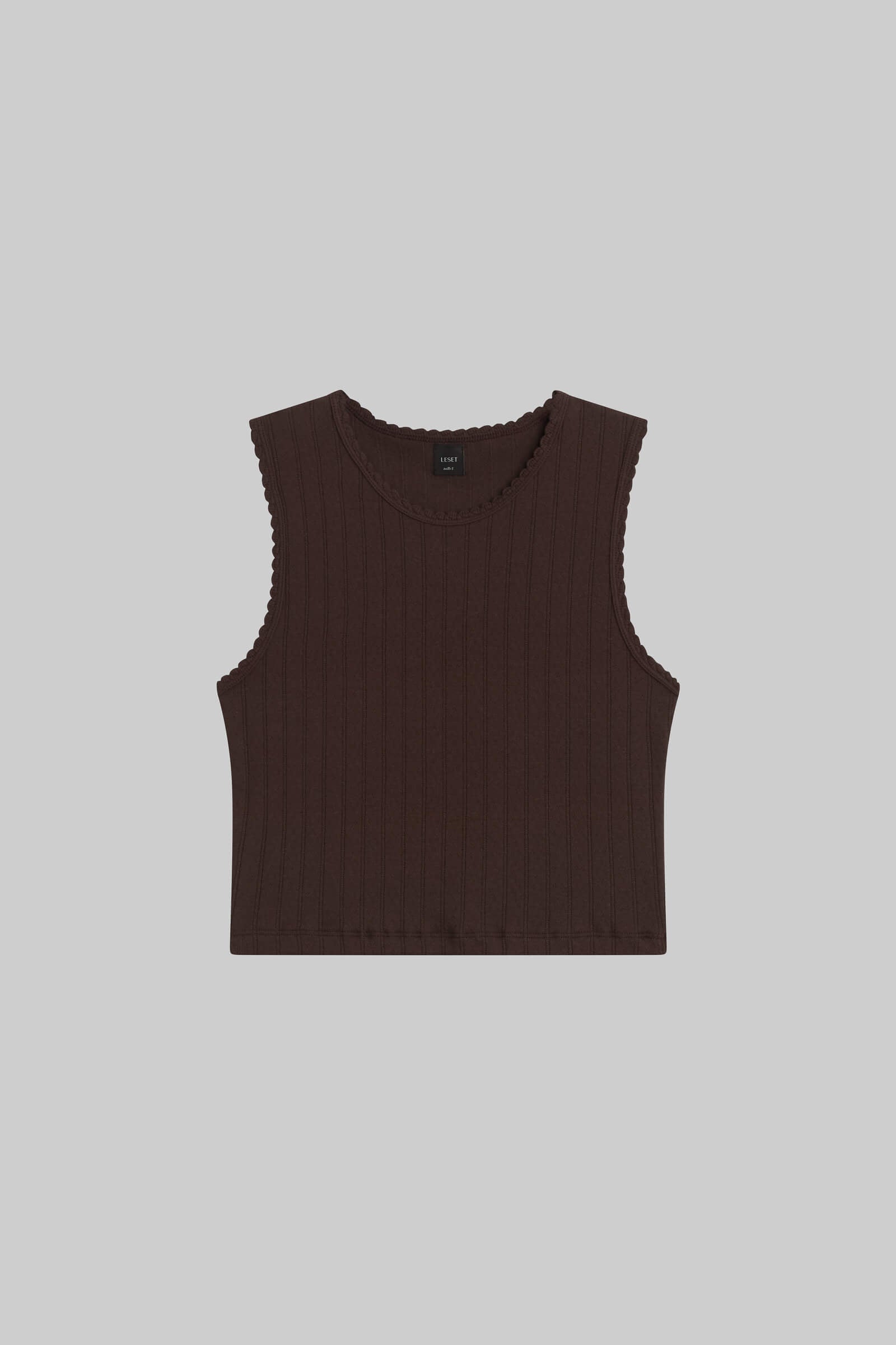 Pointelle Sleeveless Crew-2