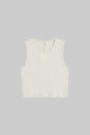 Pointelle Sleeveless Crew