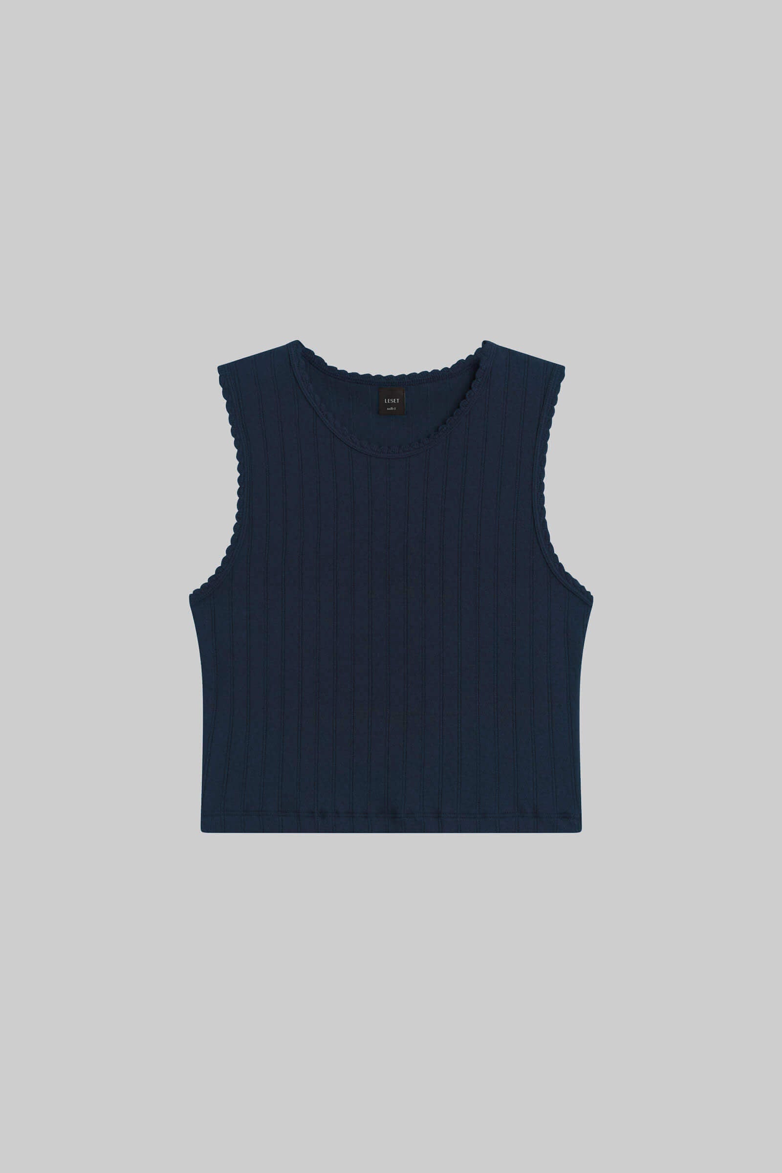 Pointelle Sleeveless Crew-2