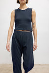 Pointelle Sleeveless Crew