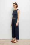 Pointelle Sleeveless Crew
