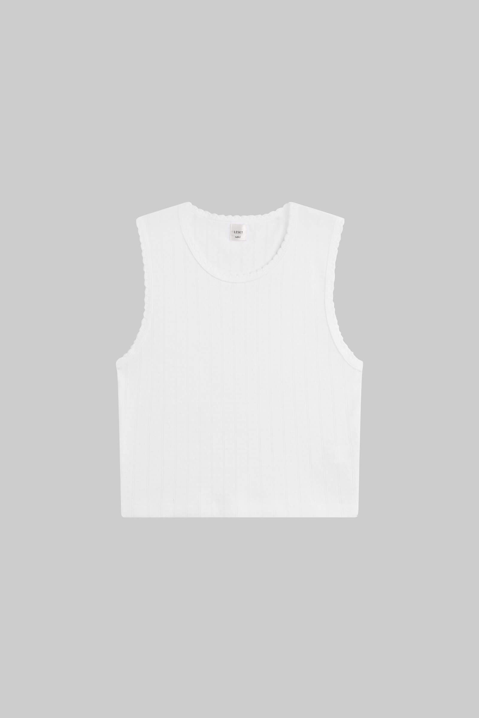 Pointelle Sleeveless Crew-2