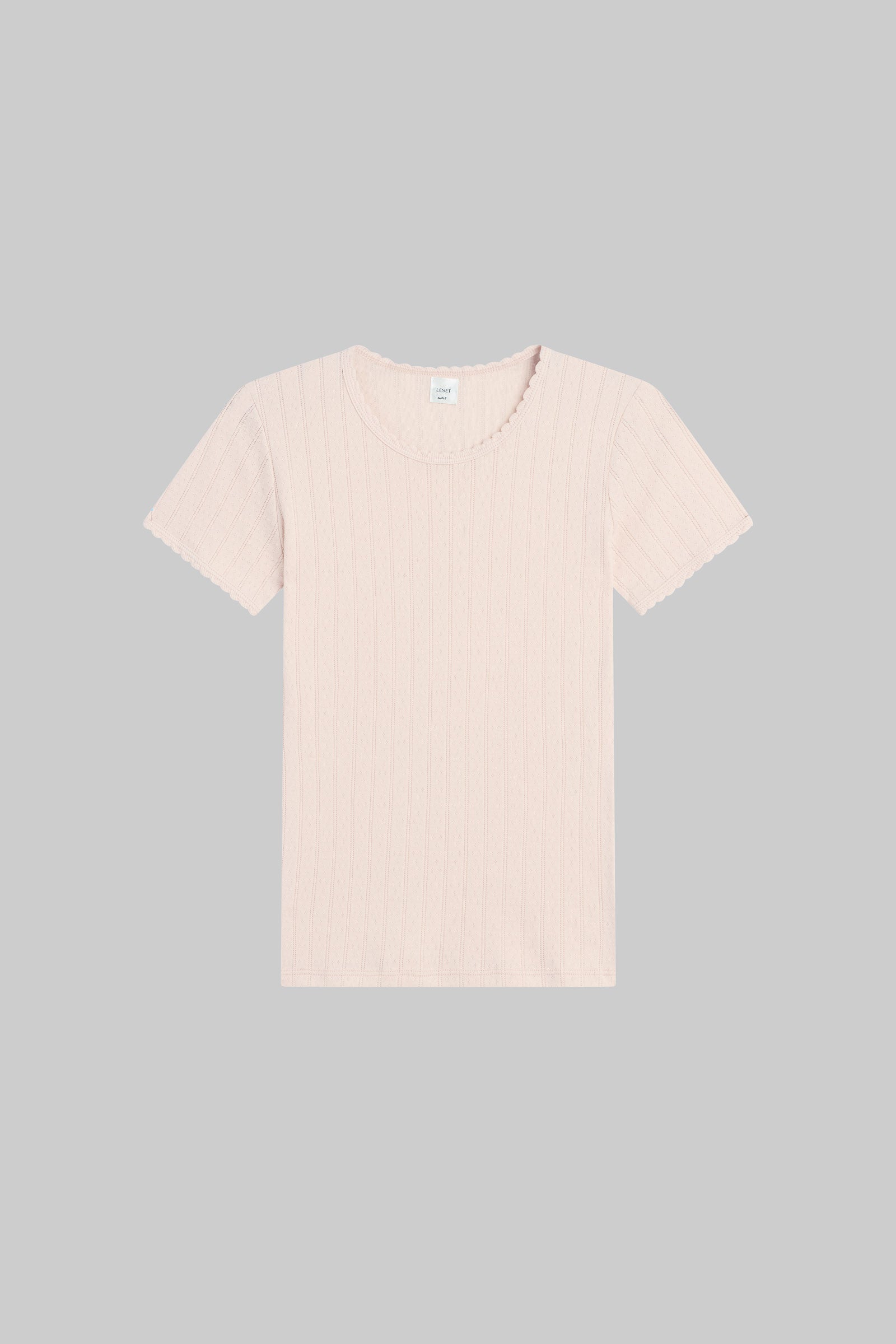 Pointelle Slim Fit Tee-2