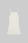 Pointelle Square Neck Mini Dress