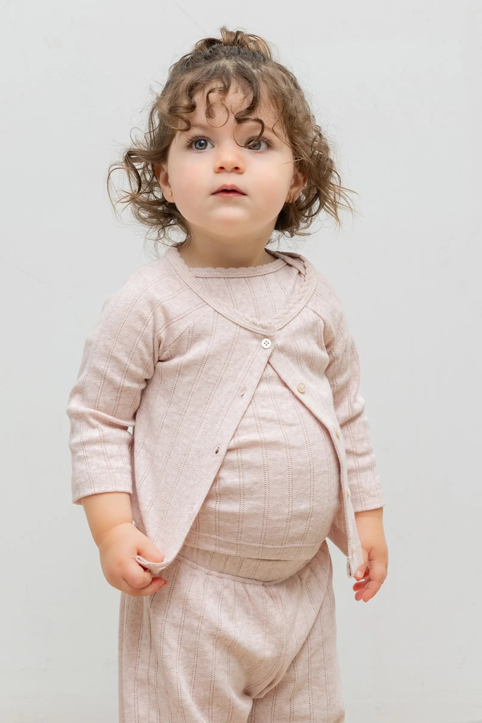 Pointelle Bebe Cardigan