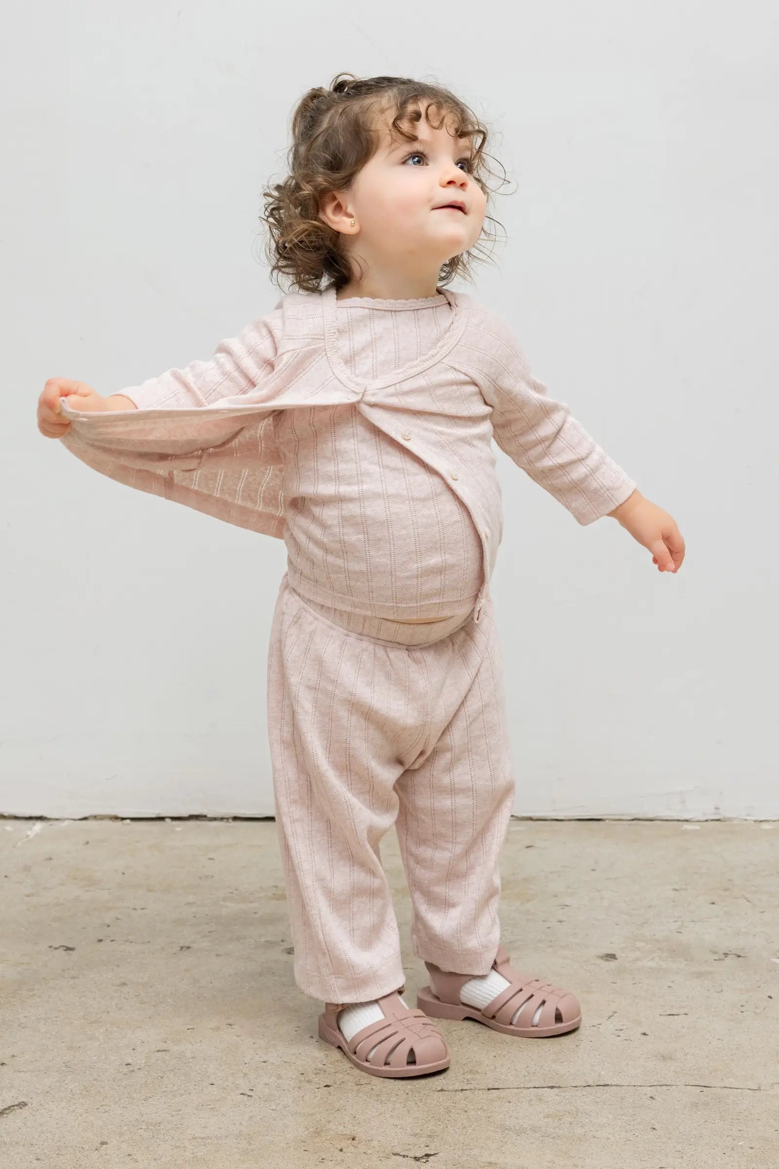 Pointelle Bebe Cardigan-2