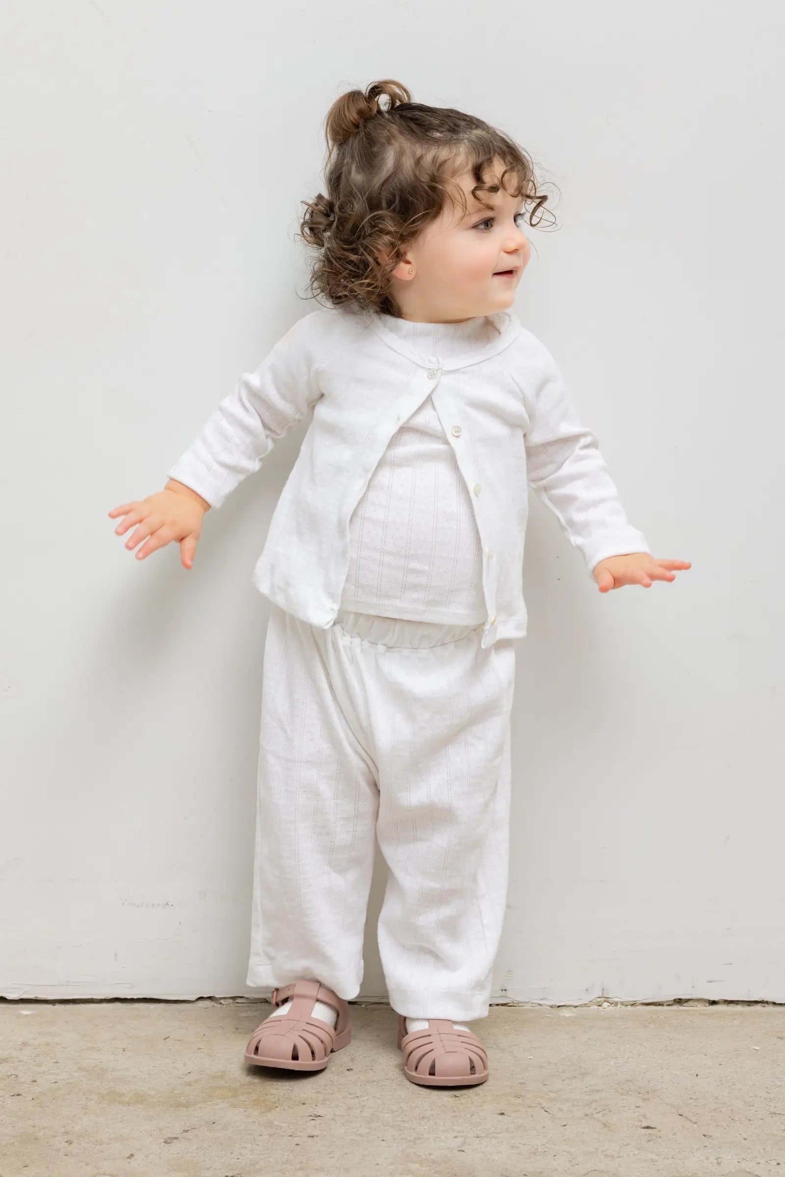 Pointelle Bebe Cardigan-2