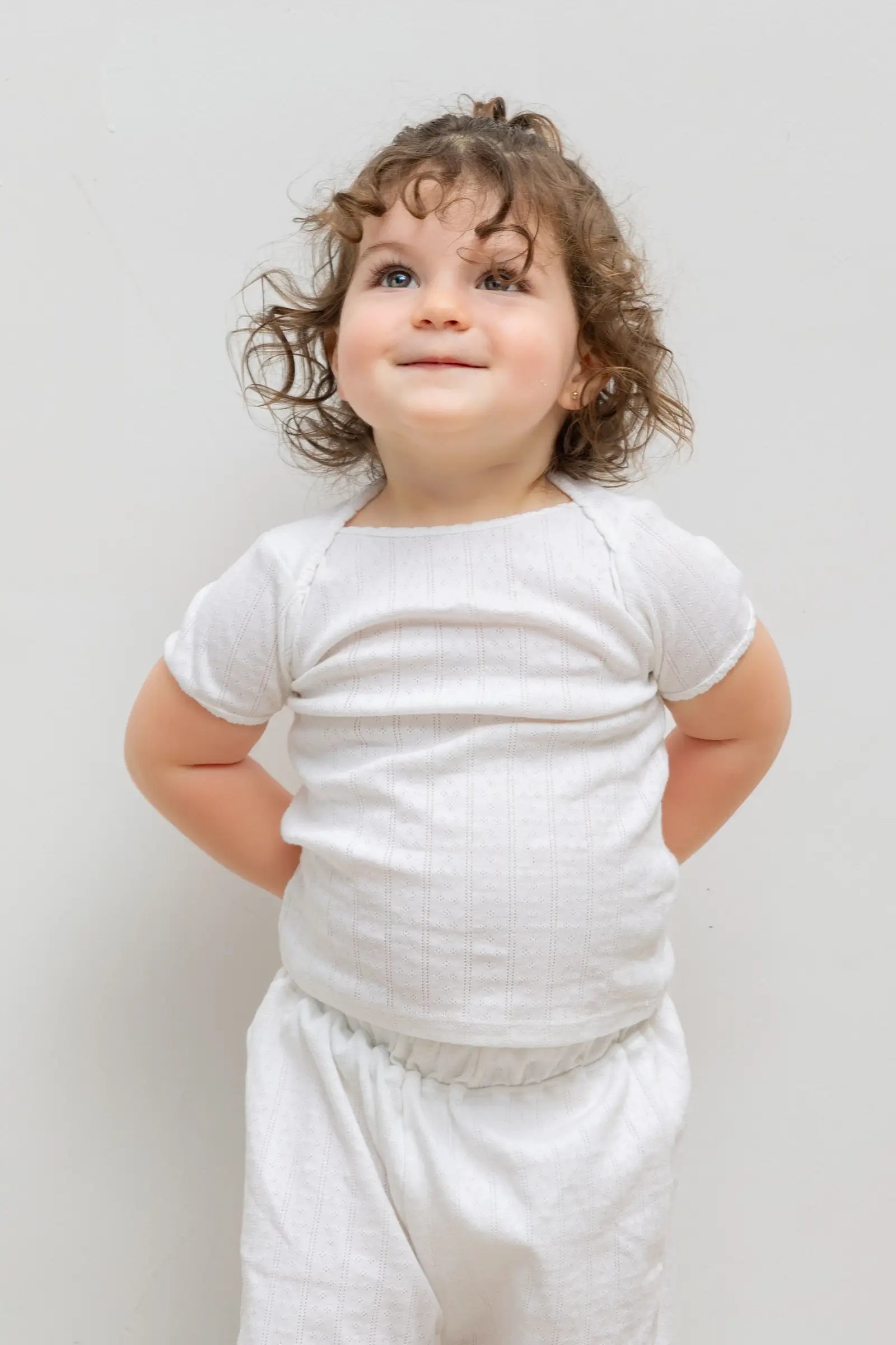 Pointelle Bebe Short Sleeve Bateau