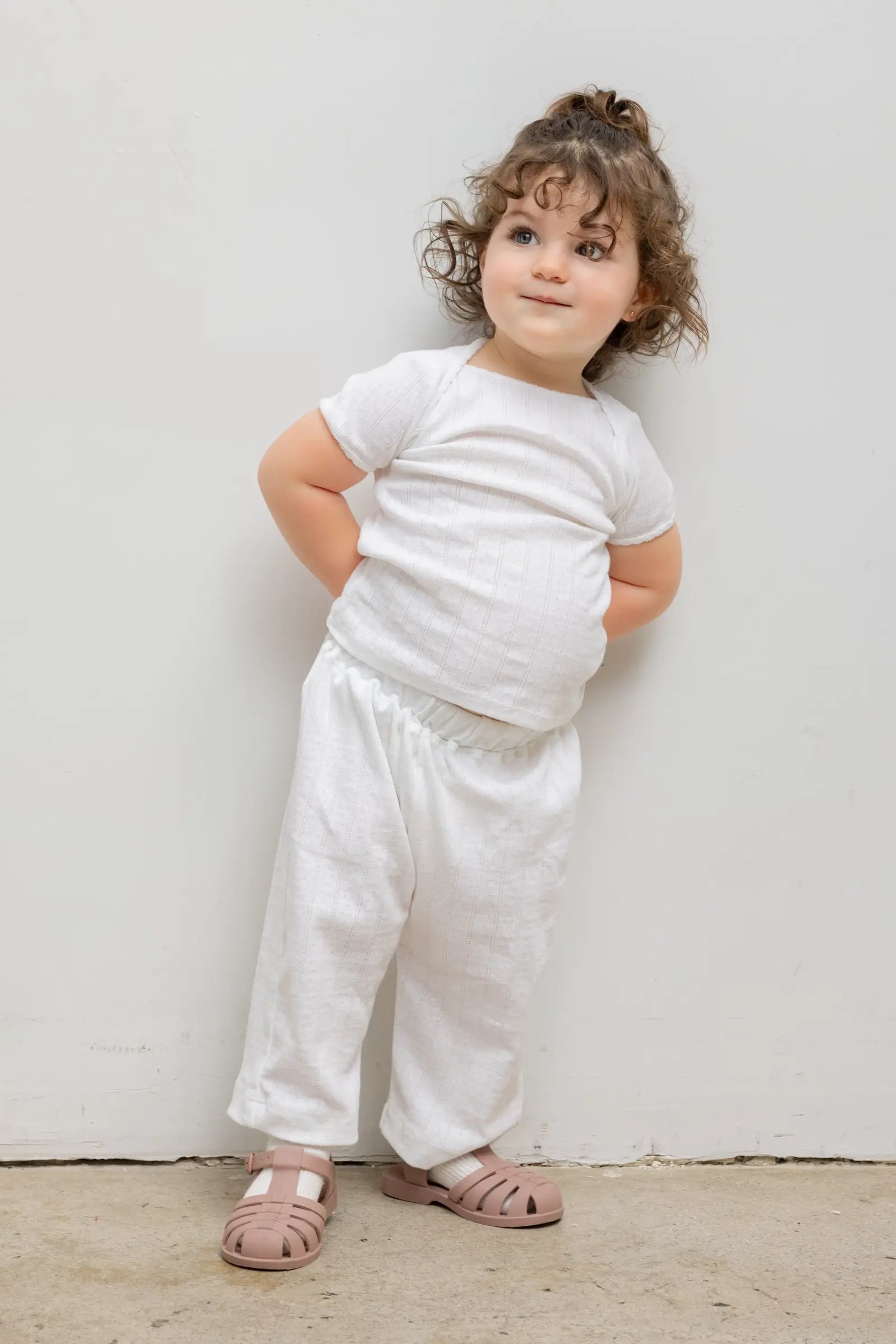 Pointelle Bebe Short Sleeve Bateau-2