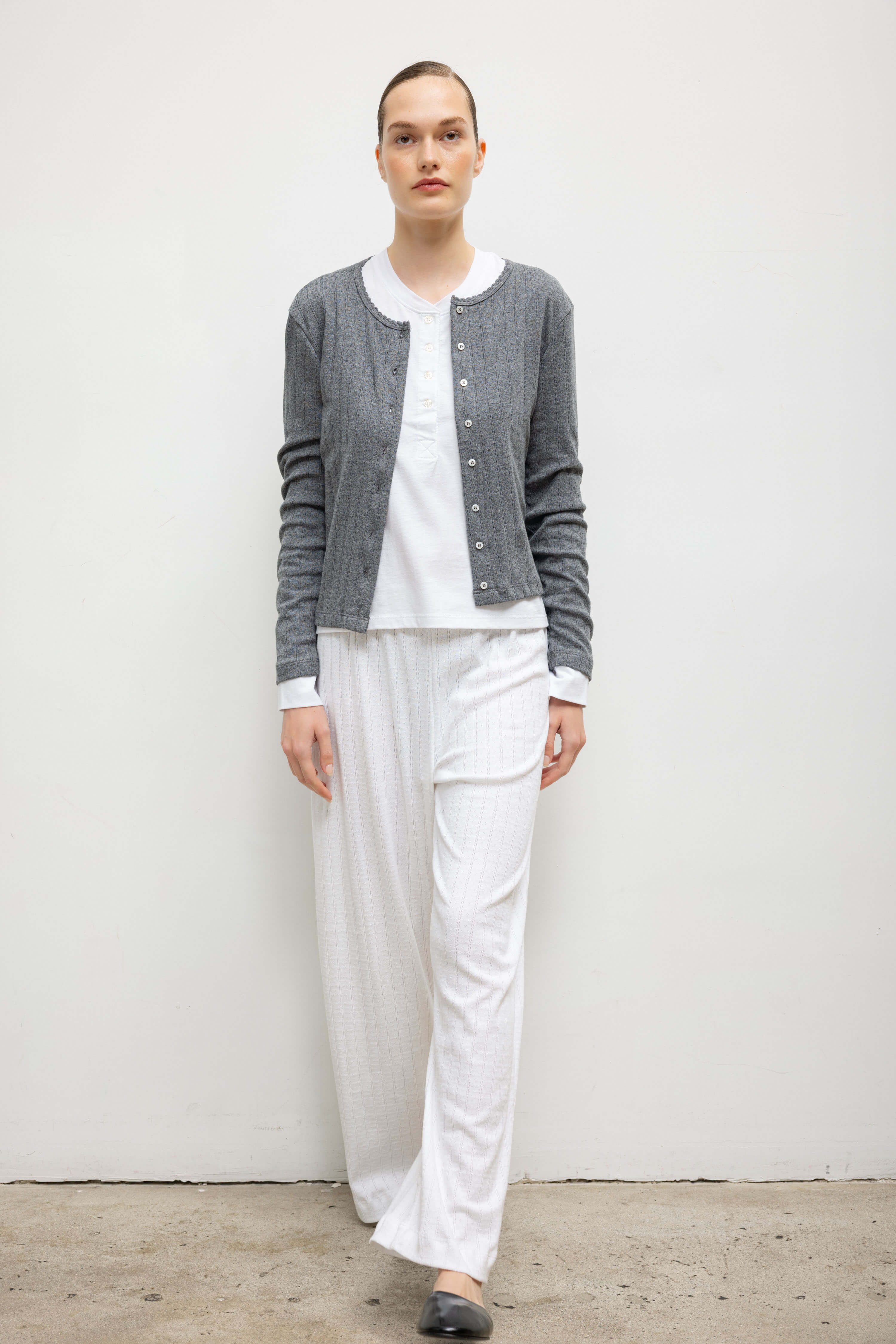 Pre-Order: Pointelle Classic Cardigan II