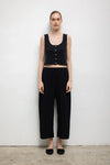 Pointelle Button Down Tank