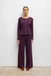 Pointelle Classic Crew Cardigan