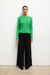 Pointelle Classic Crew Cardigan