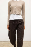 Pointelle Crop Cardigan