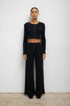 Pointelle Crop Cardigan