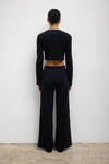 Pointelle Crop Cardigan