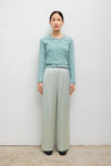 Pointelle Crop Cardigan