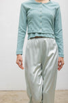 Pointelle Crop Cardigan