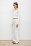Pointelle Crop Cardigan