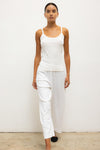 Pointelle Crop Wide Leg Pant