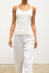 Pointelle Crop Wide Leg Pant