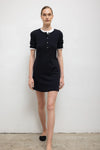 Pointelle Henley Mini Dress