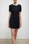 Pointelle Henley Mini Dress