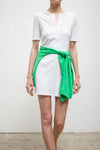 Pointelle Henley Mini Dress