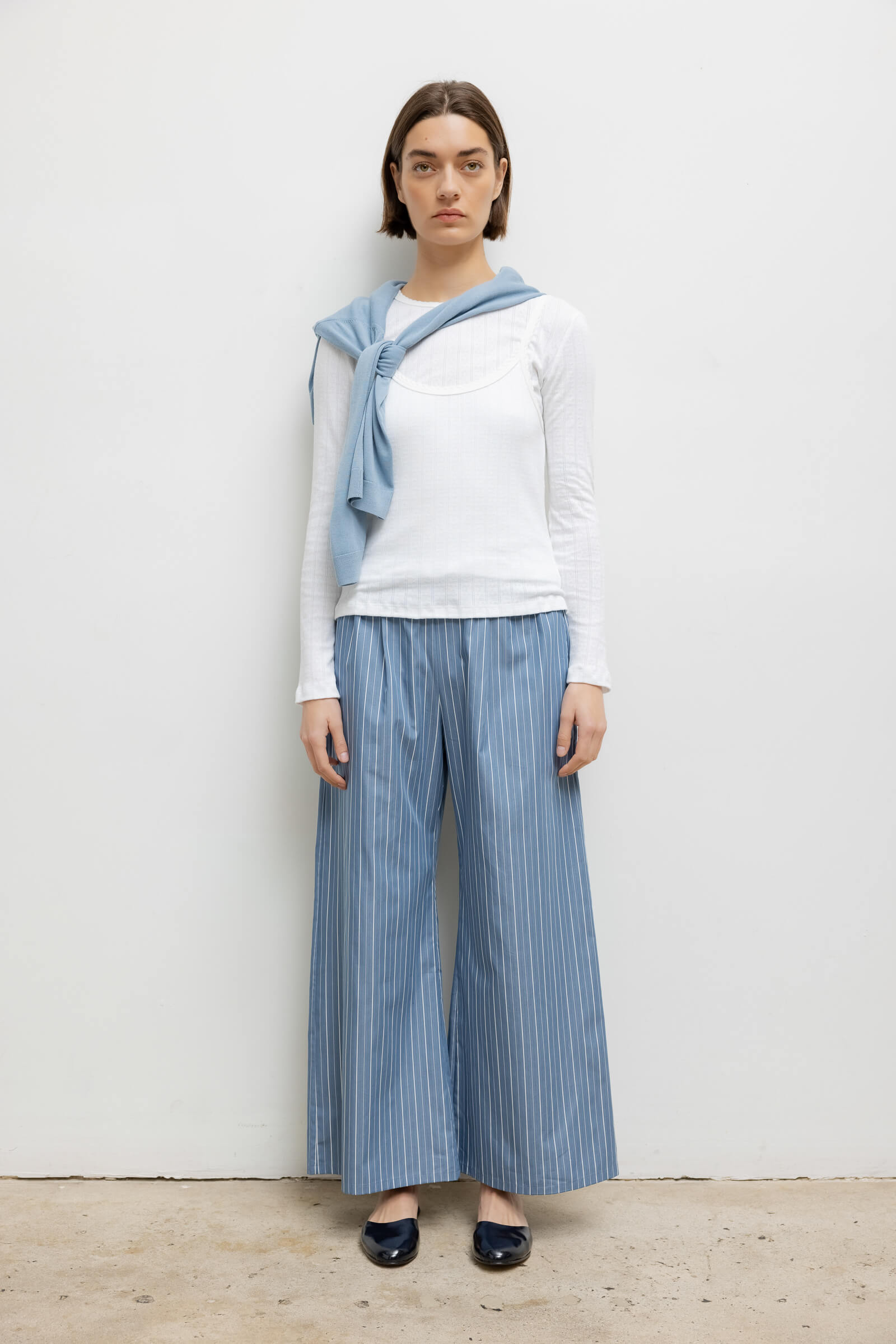 Pointelle Layered Long Sleeve-2