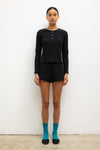 Pointelle Long Sleeve Henley