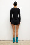 Pointelle Long Sleeve Henley