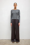 Pointelle Long Sleeve Henley