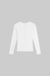 Pointelle Long Sleeve Henley
