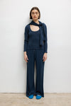Pointelle Long Sleeve Scoop Neck