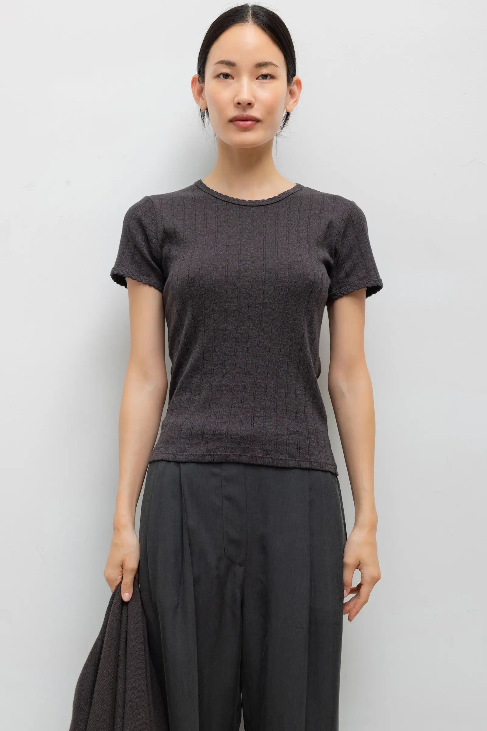 Pointelle Slim Fit Tee