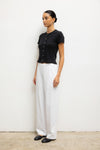 Pointelle Short Sleeve Cardigan