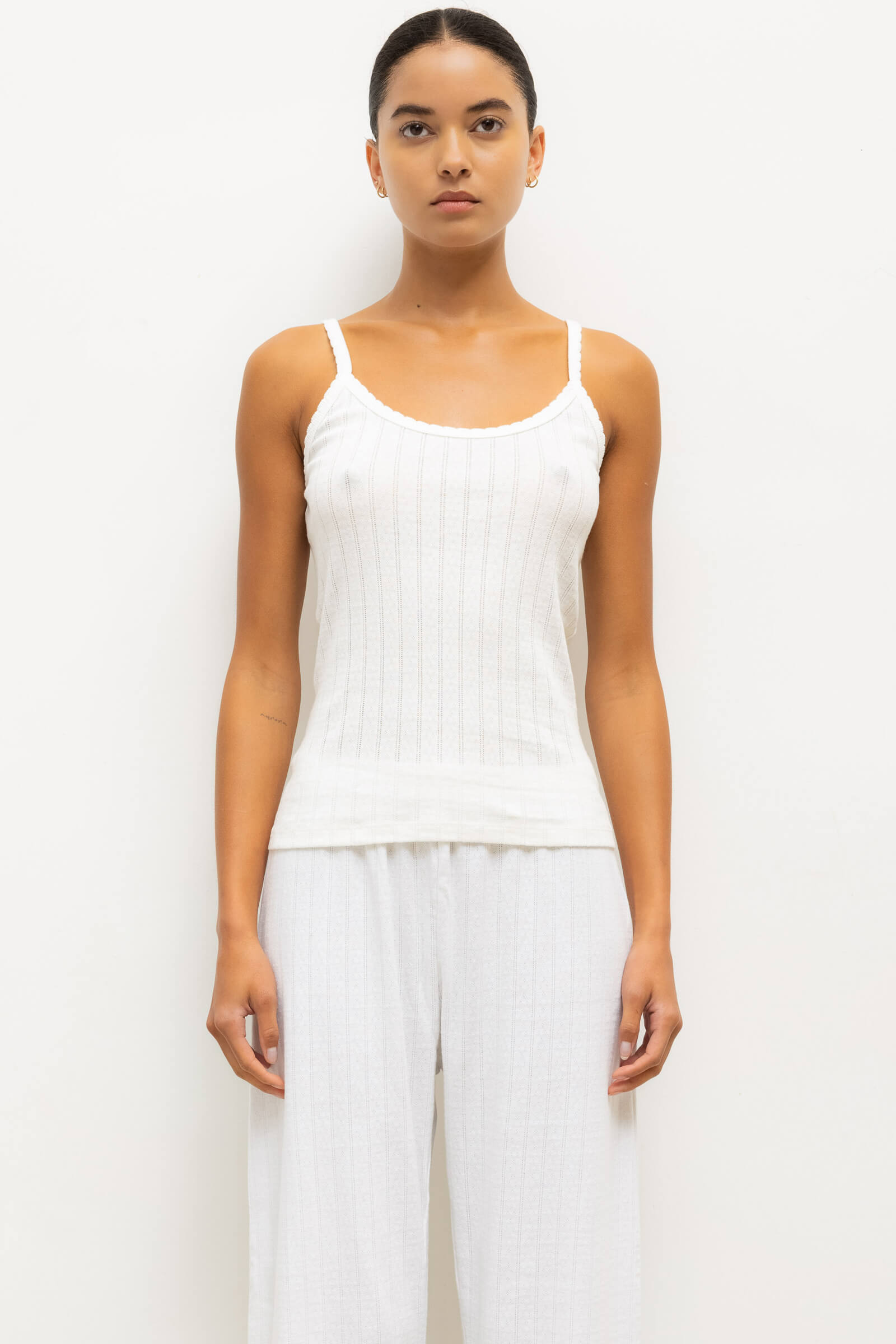 Pointelle Tank