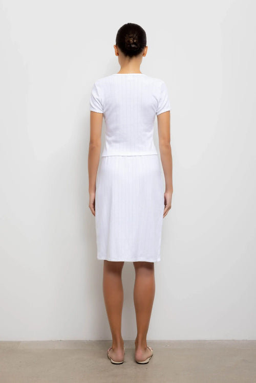 Pointelle Skirt - White - Image 6